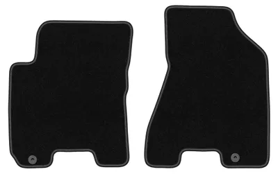 Productafbeelding van Velours voormatten voor Kia Sportage II 2004-2010 (SUV) – 2-delig, zwart, op maat – Wielganizator BASIC