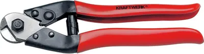 Zdjęcie produktu dla KRAFTWERK 2262-07, Ręczny obcinacz do kabli, Czerwony, Stal, Czarny, Czerwony, 190 mm, 300 g