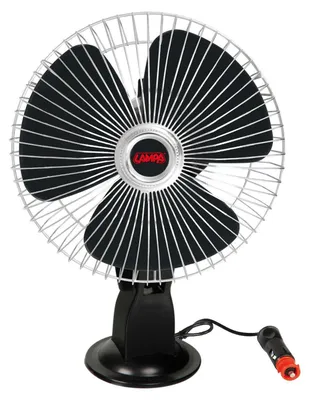 Zdjęcie produktu dla Chromowany wentylator, dmuchawa z przyssawką Ø 8" - 24V