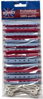 Produktbild von RONNEY Professional Dauerwellen Lockenwickler - Cold Wave Rods - 034- blau/rot