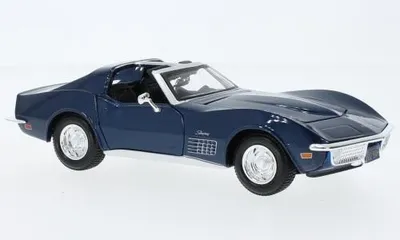 Produktbild von Maisto MAI31202BLUE - 1/24 - Chevrolet Corvette, blau, 1970 - Neu