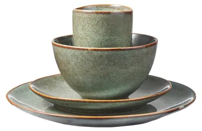 Obrázek produktu pro Slídové dekorace Tabo servisní sada pro 4 osoby - keramika - zelená