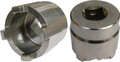Produktbild von JMP Nutmuttern-Stecknuss für Schwinge/Rahmen Innen-28,5 mm/Außen-37 mm 4 Haken passend für Kawasaki