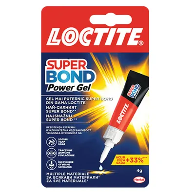 Produktbild von Sekundenkleber Schnellkleber Sofortklebstoff Loctite Super Bond POWER GEL 1 x 4g