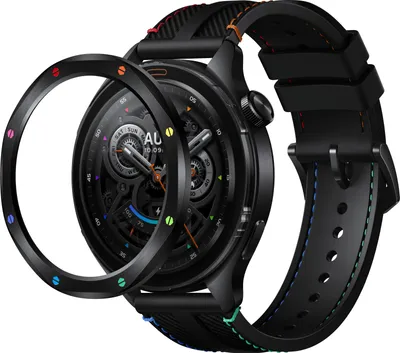 Image de Xiaomi Watch S4 rainbow 3.63 cm (1.43") AMOLED 47.3 mm Digital 466 x 466 pixels Touchscreen Black, Multi
