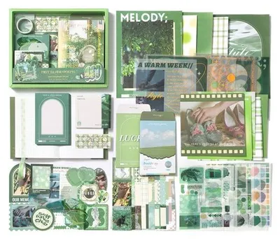 Produktbild von Simno A6-Bullet-Journal-Set, 195 Teile, 12 Zubehörarten – Nebelinsel