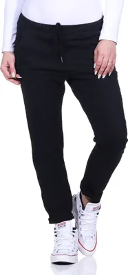 Produktbild von 354 Mississhop Jogginghose Damen Baumwolle | Sporthose Lang Slim Fit | Sweatpants Women Baggy High Waist | Laufhosen mit Seitentaschen | Freizeithose Frauen | Trainingshose Fitness Jogger  Schwarz