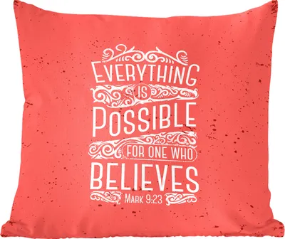 Produktbild von MuchoWow® Zierkissen Sofakissen Wohnzimmer Dekokissen 45x45 cm Jahrgang - Text - Gestaltung - Schlafpolster - Polster für das Sofa