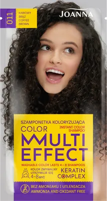 Obrázok produktu pre Joanna Multi Effect Color farbiaci šampón Kávová hnedá 011