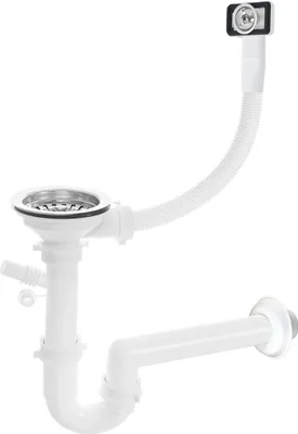 Produktbild von Mini 35x48 Einbauspüle aus Stahl + Siphon