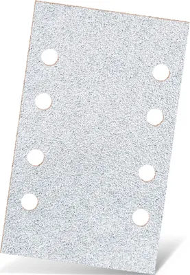 Produktbild von MENZER White Klett-Schleifblätter, 133 x 80 mm, 8-Loch, f. Schwingschleifer, Normalkorund (50 Stk.) K150