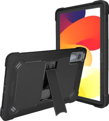 Produktbild von Avizar, Hülle für Xiaomi Redmi Pad SE / Pad 2 Stoßfest mit Ständer, Schwarz