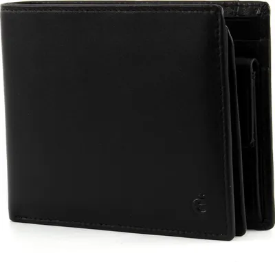Produktbild von Esquire Leder Geldbörse Logo Bifold Wallet Black schwarz