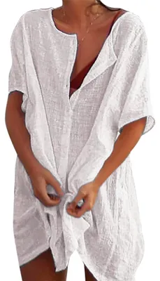 Produktbild von Transparente Strandkleid für Damen aus Baumwolle