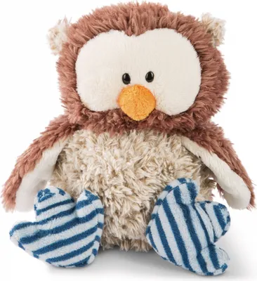 Produktbild von NICI 48461 Kuscheltier Eule Oscar 25cm mit drehbarem Kopf, Braun