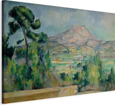 Produktbild von Italienischer Leinwand Leinwandbild - Mount Saint Victoria 120x80 cm Reproduktionen l-E-10024-b-a