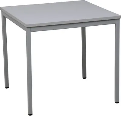 Produktbild von Gürkan Mehrzwecktisch grau quadratisch, Vierkantrohr grau, 80,0 x 80,0 x 75,0 cm