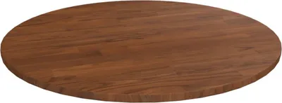 Produktbild von The Living Store Runde Tischplatte Dunkelbraun Ø60x1,5 cm Behandeltes Eichenholz
