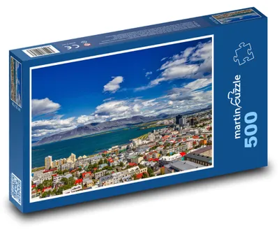 Zdjęcie produktu dla Puzzle 500 Islandia - Panorama Reykjavíku - martinpuzzle