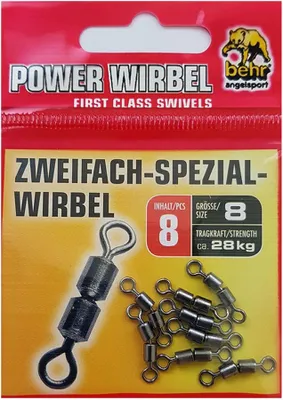 Produktbild von 8 Tönnchenwirbel Forellen Wirbel zweifach Gr. 8