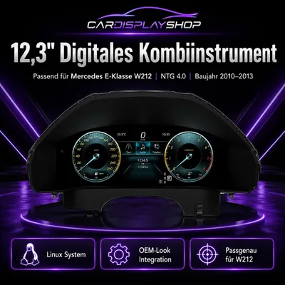 Produktbild von 12,3" Digitaler Tacho E-Klasse W212 NTG 4.0