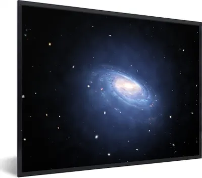 Produktbild von MuchoWow® Gerahmtes Poster Eine Illustration einer beleuchteten Milchstraße 40x30 cm - Poster mit Schwarzem Bilderrahmen Wandposter Rahmen Foto Bilder - Kunstposter - Wanddekorationen