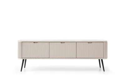 Produktbild von TV Lowboard – TV Schrank mit Türen – Fernsehtisch –ZOVA RTV-168 – Kaschmir – Modernes TV-Möbel mit funktionalem Stauraum