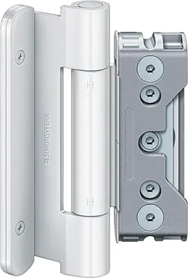 Image de Paumelle BAKA Protect 4010 3D FD, 1 jeu = 3pcs. acier blanc