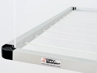 Obrázek produktu pro DRY-SMART FLEX UP (VERZE S RUKOJETÍM) Sušák na prádlo na strop – výsuvný sušák na strop – sušák na prádlo na strop, pro vnitřní i venkovní použití
