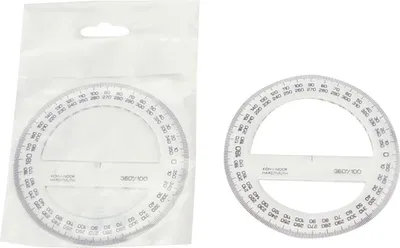 Produktbild von KOH Winkelmesser Plast 360° D = 10 cm Transparent