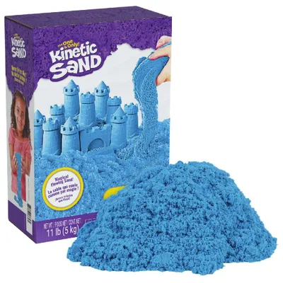 Immagine prodotto di Sabbia cinetica 5 kg, colore blu, ideale per bambini dai 3 anni, colore blu
