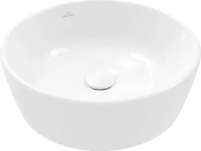 Produktbild von Villeroy & Boch Architectura Opzetwastafel Rond Met Overloop 45x45x15,5 cm Alpin Wit
