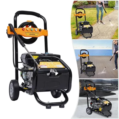 Obrázek produktu pro Vysokotlaký benzínový čistič, maximální tlak 2465 PSI, výkon 7,5 HP, přenosné provedení ,