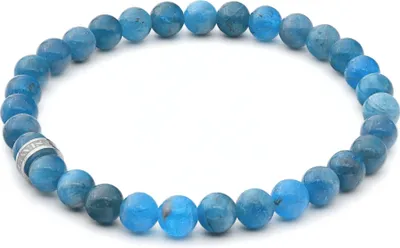 Produktbild von LAVISA Edelstein Armband - Echte Naturstein Perlen | Kristalle, Heilsteine | Onesize Uni (Apatit 6mm)