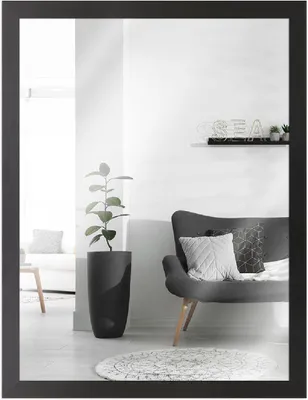 Produktbild von MendeFrames H430 Wandspiegel Klassik schwarz 50x65 cm