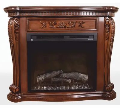Produktbild von Casa Padrino Luxus Barock Elektrokamin Braun - Barock Möbel