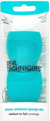Produktbild von Make-up-Schwamm Real Techniques Miracle Airblend Blau (2 Stück)
