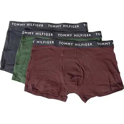 Produktbild von 3er-Pack Herren-Boxershorts TOMMY HILFIGER elastischer Dreierpack auf Sicht Artikel UM0UM02203 TRUNK 3P, S - Waist cm 81-85 / Waist inch 32-33.5, Cotone 95%,Elasthan 5%