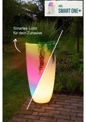 Produktbild von Beleuchteter Pflanztopf Shining Curvy Pot XL SMART ONE+