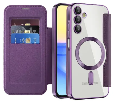 Produktbild von Techsuit - SmartMag Book Flip-Cover für Samsung Galaxy A15 4G / A15 5G – violett