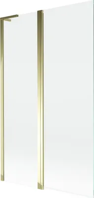 Zdjęcie produktu dla Mexen Mist L parawan nawannowy 2-skrzydłowy 110 x 150 cm, transparent, złoty - 8A9L-110-011-50-00