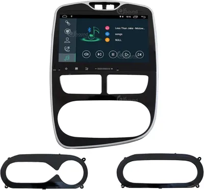 Image de Autoradio pour Renault Clio (2013-2017) - Lecteur multimédia - Autoradio intégrée - Système de navigation tactile - Compatible Android Auto