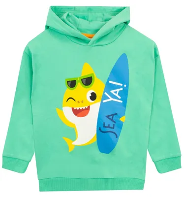 Productafbeelding van Pinkfong jongenshoodie, Baby Shark, groen, maat 92