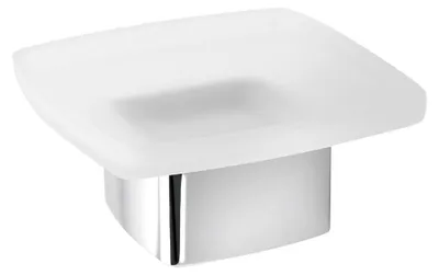 Produktbild von Gedy LOUNGE Stehende Seifenschale, Milchglas, Chrom