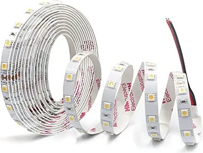 Produktbild von Aotelicht 5 m LED -Streifen 24 V warm weiß 3000 K Leichte Feenleuchten ohne Stromversorgung 5050 300 LEDs DIY Dimmbare Innenkreisendekoration