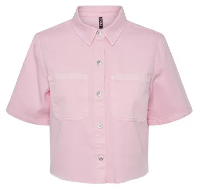 Produktbild von Pieces Damen Pcblume Shirt Bc Bluse, Prism Pink, L EU