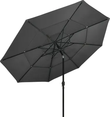 Produktbild von vidaXL Sonnenschirm mit Aluminium-Mast 3-lagig Anthrazit 3,5 m