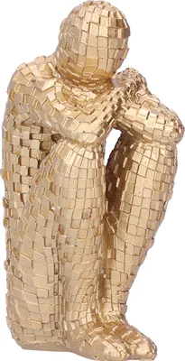 Produktbild von Harz abstrakter Denker Figuren Statue Büro Home Dekoration Zubehör CraftSgold