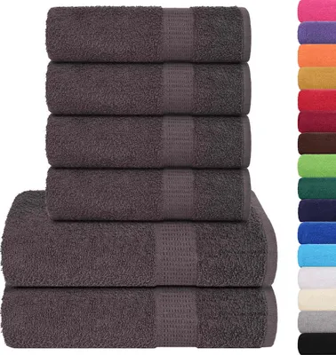 Immagine prodotto di Set di asciugamani 6 pezzi FROGN Antracite 360 g/m²