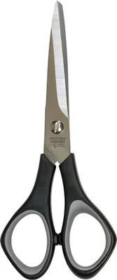 Produktbild von HEYDA 2048086 Bastelschere Soft-Touch 14 cm Grifffarbe: schwarz/grau